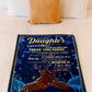 Deer Treat You Right Daughter Gift Flannel Blanket For Cozy Bedroom Sofa Decor