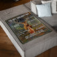 Deer Consider Big Hug Daughter Gift Flannel Blanket For Cozy Bedroom Sofa Decor