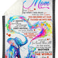 Elephant I Love You To The Moon And Back Flannel Blanket For Cozy Bedroom Sofa Decor