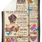 Butterfly To My Mom You Will Always Be My Loving Mom Flannel Blanket For Cozy Bedroom Sofa Decor