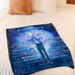 Wolf Mom To Daughter If Ever There Is A Tomorrow Flannel Blanket For Cozy Bedroom Sofa Decor
