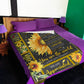 Sunflower To My Mom Flannel Blanket For Cozy Bedroom Sofa Decor