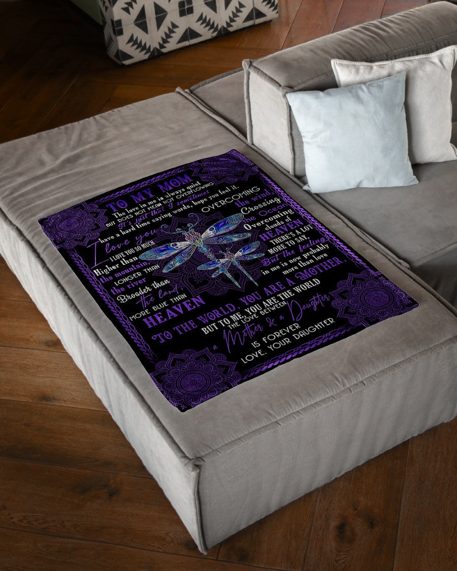 Dragon Big Hug From Daughter Flannel Blanket For Cozy Bedroom Sofa Decor