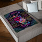 Rose I Love You With All My Heart My Loving Mother Flannel Blanket For Cozy Bedroom Sofa Decor