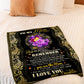 Rose To My Mom Rose Butterfly When Life Flannel Blanket For Cozy Bedroom Sofa Decor