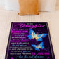 Butterfly Never Forget That I Love You Mom To Daughter Lover Flannel Blanket For Cozy Bedroom Sofa Decor