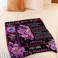 Rose Your Way Back Home Daughter Gift Flannel Blanket For Cozy Bedroom Sofa Decor