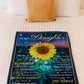 Sunflower Never Forget That You're My Sunshine Mom To Daughter Flannel Blanket For Cozy Bedroom Sofa Decor