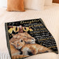 Lion You Are My Sunshine Daughter Gift Flannel Blanket For Cozy Bedroom Sofa Decor
