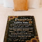 Sunflower To My Daughter Life Is Filled With Hard Times Flannel Blanket For Cozy Bedroom Sofa Decor