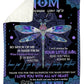 Dragonfly I Love You With All My Heart Flannel Blanket For Cozy Bedroom Sofa Decor