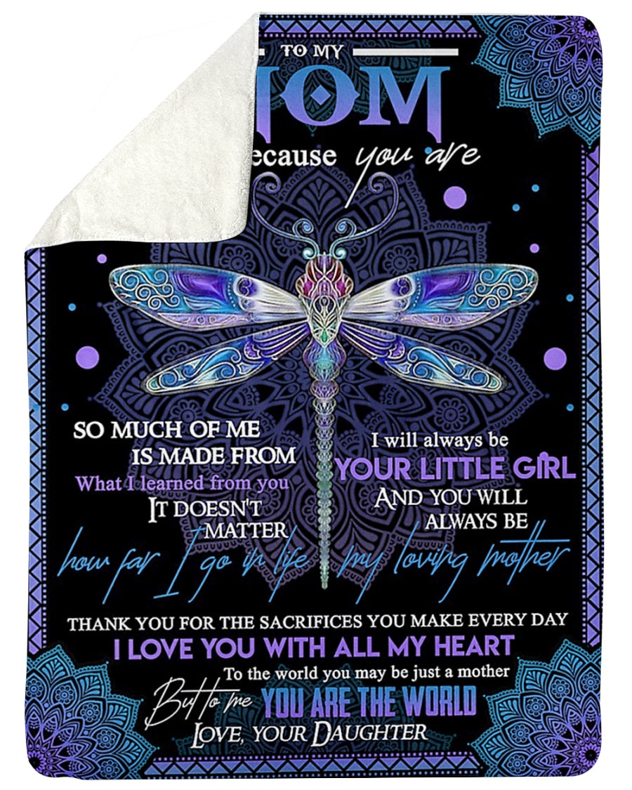 Dragonfly I Love You With All My Heart Flannel Blanket For Cozy Bedroom Sofa Decor