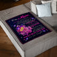 Rose To My Mother Her Daughter Flannel Blanket For Cozy Bedroom Sofa Decor