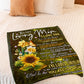 Sunflower You Are My Hero Flannel Blanket For Cozy Bedroom Sofa Decor
