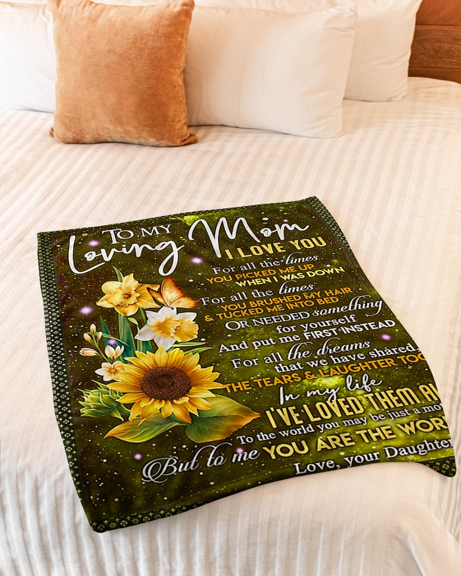 Sunflower You Are My Hero Flannel Blanket For Cozy Bedroom Sofa Decor