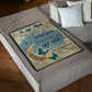 Butterfly To My Mother My Mom My Hero Flannel Blanket For Cozy Bedroom Sofa Decor
