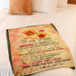 Sunflower I Loved You My Whole Life Flannel Blanket For Cozy Bedroom Sofa Decor