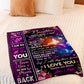 Butterfly Keep Me In Your Heart Daughter Gift Flannel Blanket For Cozy Bedroom Sofa Decor