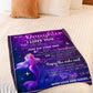 Mermaid Never Forget That I Love You Mom To Daughter Flannel Blanket For Cozy Bedroom Sofa Decor