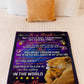 Lion My Heart Daughter Gift Flannel Blanket For Cozy Bedroom Sofa Decor
