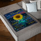 Sunflower Never Forget That You're My Sunshine Mom To Daughter Flannel Blanket For Cozy Bedroom Sofa Decor