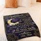 Butterfly I Think About You Daughter Gift Flannel Blanket For Cozy Bedroom Sofa Decor