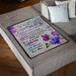 Butterfly How You Are To Me Daughter Gift Flannel Blanket For Cozy Bedroom Sofa Decor