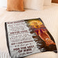 Lion Deep In Your Heart Daughter Gift Flannel Blanket For Cozy Bedroom Sofa Decor