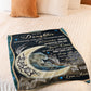 Lion I Love You Daughter Gift Flannel Blanket For Cozy Bedroom Sofa Decor