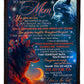 Wolf You Gave Me Love Mother Flannel Blanket For Cozy Bedroom Sofa Decor