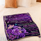 Butterfly I Think About You Daughter Gift Flannel Blanket For Cozy Bedroom Sofa Decor