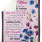 Flower I Love You To The Moon And Back Flannel Blanket For Cozy Bedroom Sofa Decor