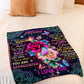 Rose I Love You With All My Heart My Loving Mother Flannel Blanket For Cozy Bedroom Sofa Decor