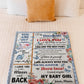 Butterfly You Are My Sunshine Daughter Gift Flannel Blanket For Cozy Bedroom Sofa Decor
