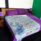 Butterfly You Will Always Be My Loving Mother I Love You Flannel Blanket For Cozy Bedroom Sofa Decor