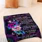 Rose You Will Always Be My Loving Mother Flannel Blanket For Cozy Bedroom Sofa Decor