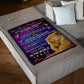 Lion My Heart Daughter Gift Flannel Blanket For Cozy Bedroom Sofa Decor