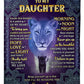 Lion I Believe In You Daughter Gift Flannel Blanket For Cozy Bedroom Sofa Decor
