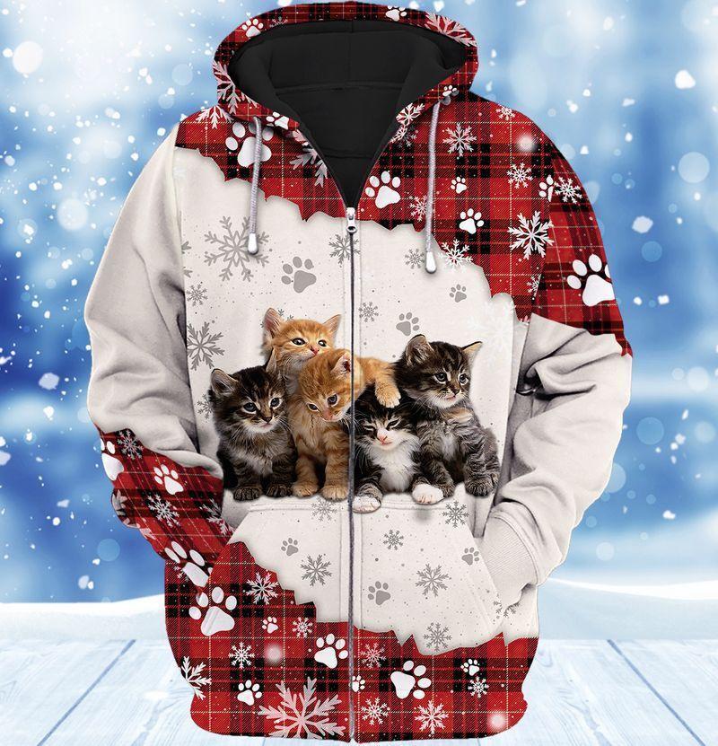 Cat Loves Snow Winter Hoodie For Festive Family Moments Winter Wear And Holiday Gift Ideas