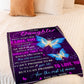 Butterfly Never Forget That I Love You Mom To Daughter Lover Flannel Blanket For Cozy Bedroom Sofa Decor