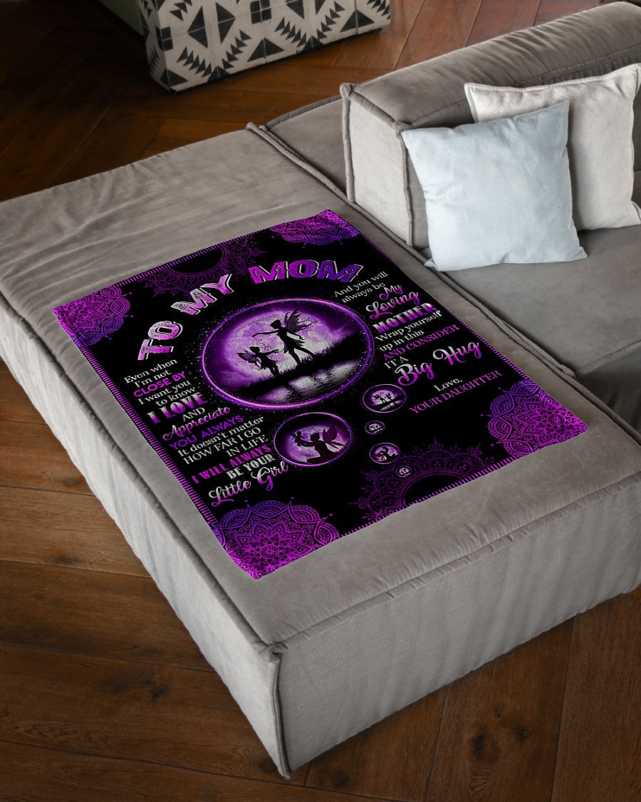 Family To Me You Are The World Mother Flannel Blanket For Cozy Bedroom Sofa Decor