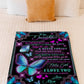 Butterfly I Love You Daughter Gift Be Safe Flannel Blanket For Cozy Bedroom Sofa Decor