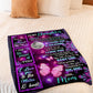 Butterfly I Love You Daughter Gift Flannel Blanket For Cozy Bedroom Sofa Decor