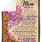 Family I Love You To The Moon And Back Mother Flannel Blanket For Cozy Bedroom Sofa Decor