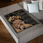 Lion You Are My Sunshine Daughter Gift Flannel Blanket For Cozy Bedroom Sofa Decor