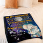 Elephant Your Way Back Home Daughter Gift Flannel Blanket For Cozy Bedroom Sofa Decor