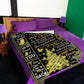 Family I Am So Proud Of You Daughter Gift Black And Yellow Flannel Blanket For Cozy Bedroom Sofa Decor