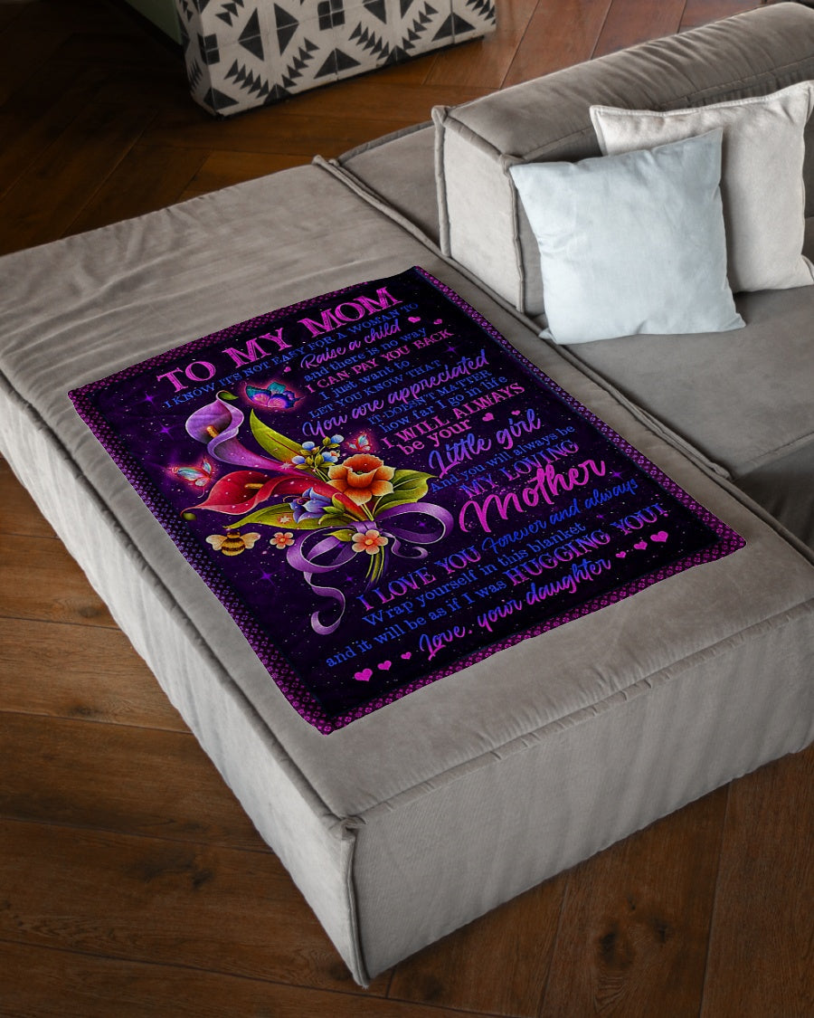 Flower Mother You Are The Best Flannel Blanket For Cozy Bedroom Sofa Decor