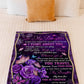 Rose I Think About You Daughter Gift Butterfly Flannel Blanket For Cozy Bedroom Sofa Decor