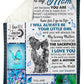 Butterfly Loving Mom I Will Always Be Your Little Girl Flannel Blanket For Cozy Bedroom Sofa Decor